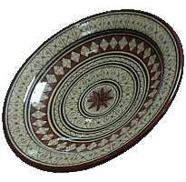 plat marocain en céramique