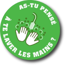 sticker lavage des mains