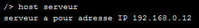 adresse reconnue